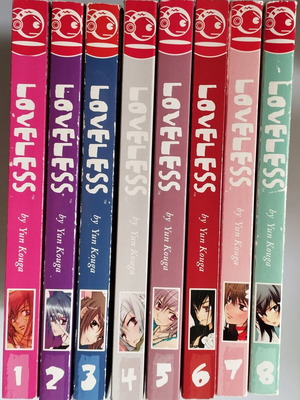 Loveless manga volumes 1-8 like new