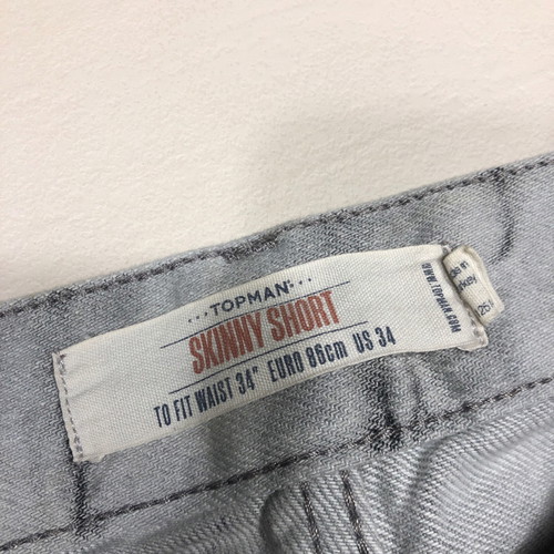 Topman shorts used, faded, black gray size 34