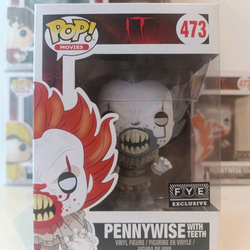 Pennywise with Teeth 473 B&W Funko Pop like new