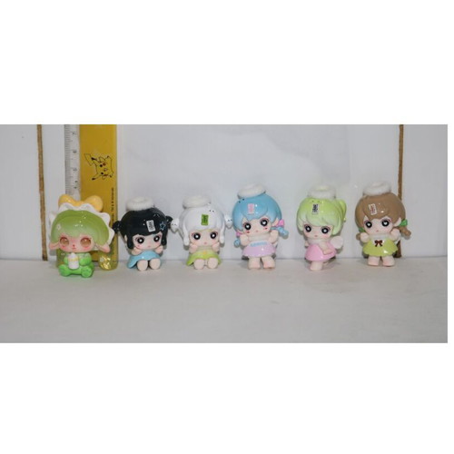 Anime Girl Figure miniature toys set of 6, like new