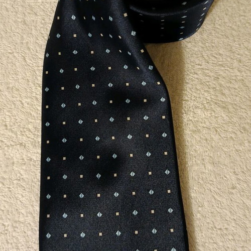 Juliano Beneti men's tie blue patterned, new, 100% polyester