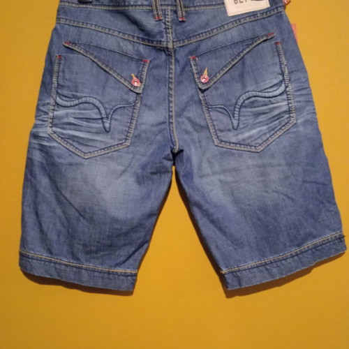 BLY 03 men's bermudas new, size L, 100% cotton, blue