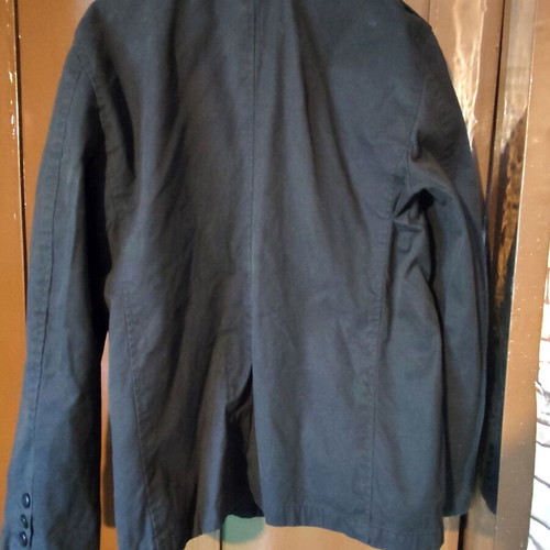 Men's black military-style jacket used, size L