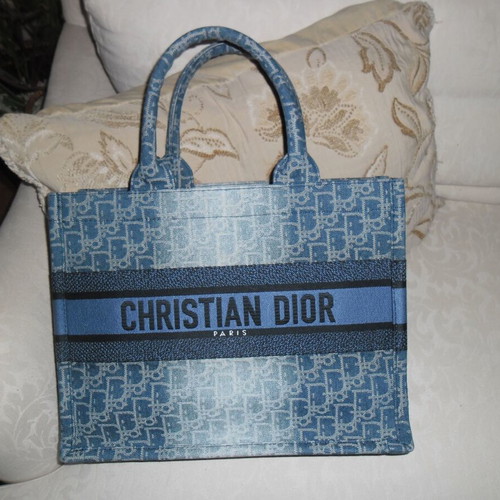 Τσάντα Christian Dior Book Totte denim καινούργια, μπλε