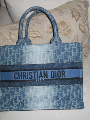 Τσάντα Christian Dior Book Totte denim καινούργια, μπλε
