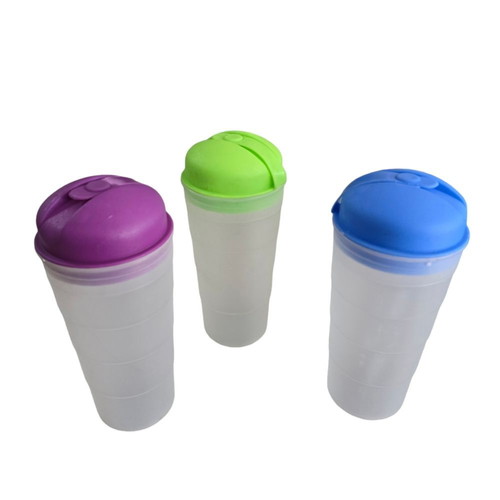 Plastic shaker set of 3 new, 500cc