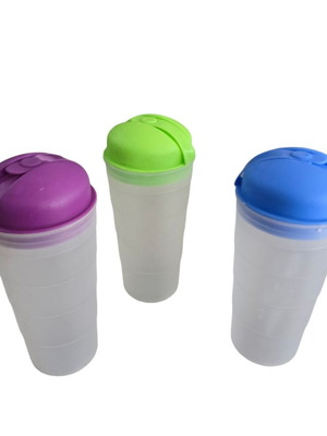 Plastic shaker set of 3 new, 500cc