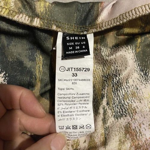 Shein Printed Set in Earth Tones like new