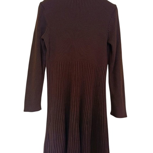 Knit dress brown like new, brand Alain Manoukian