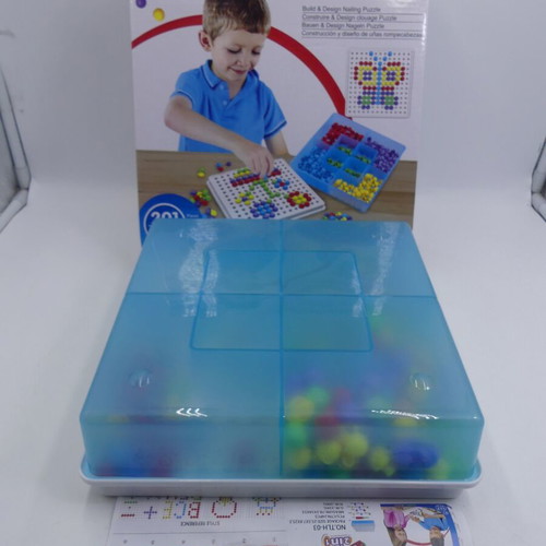 Mushroom Nail Puzzle used, 201 pieces, creative toy