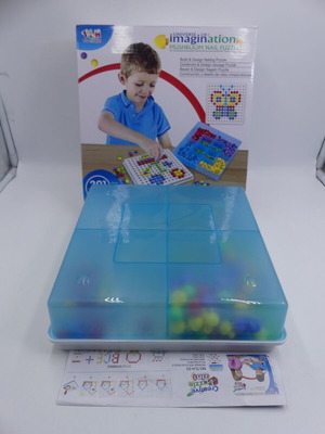 Mushroom Nail Puzzle used, 201 pieces, creative toy