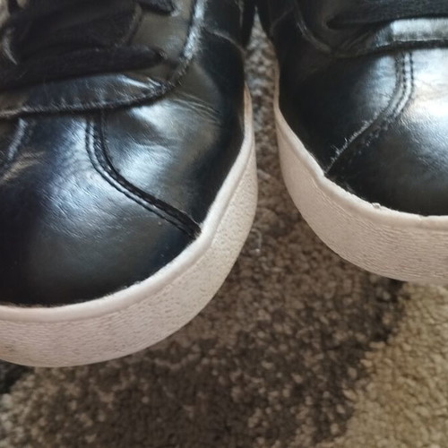 Adidas VL Court 2.0 leather unisex sneakers size 40 like new, black