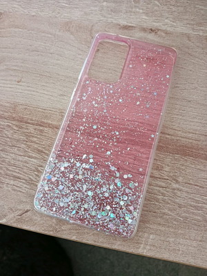 Θήκη Samsung A52s σιλικόνης διάφανη ελαφρώς ροζ καινούργια