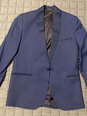 Boy's suit like new, blue, size 128 cm for 8 years old