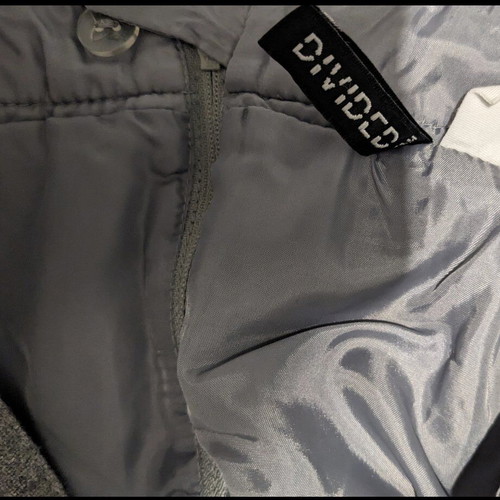 H&M skirt like new, short winter style, Divided series, gray silver