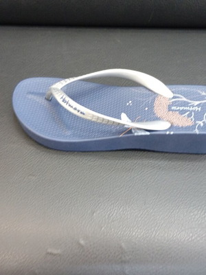 Platform flip-flops with silver straps