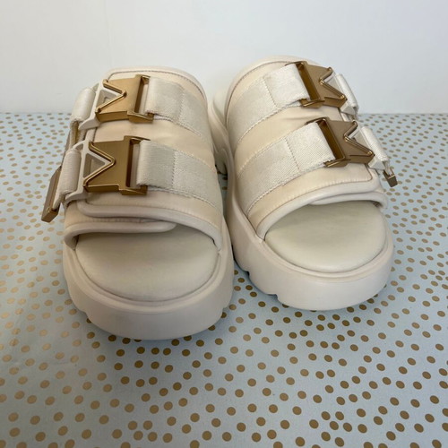 Bottega Veneta Flash Buckle sandals used, size 37, beige