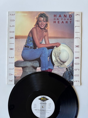 12" Maxi сингъл Kylie Minogue - Hand On Your Heart, като нов