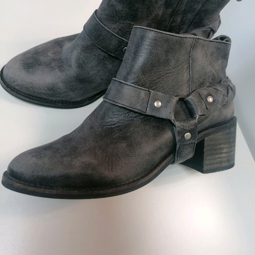 KG Kurt Geiger leather ankle boots used, gray, size 39