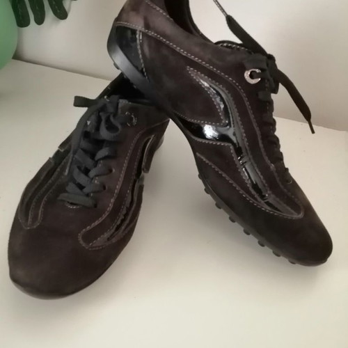 Tod's shoes authentic suede brown used, size 36.5