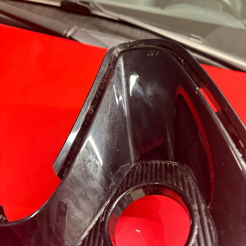 Toyota Yaris 2021 left fog light cover used, black glossy