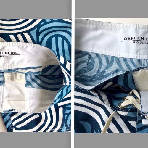 Osklen Men's Surfing Board Swimwear Size S like new, petrol blue