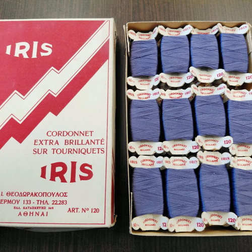 Vintage IRIS thread boxes 1960s like new, 2 pcs