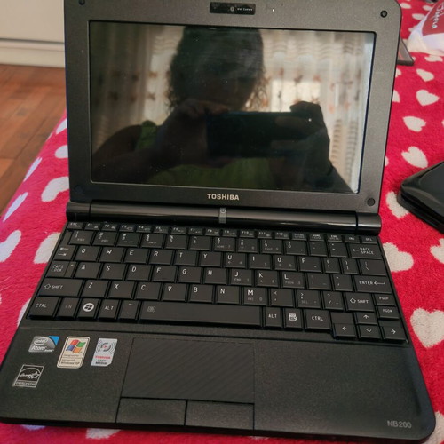 Toshiba NB200 netbook with bag and wireless mouse