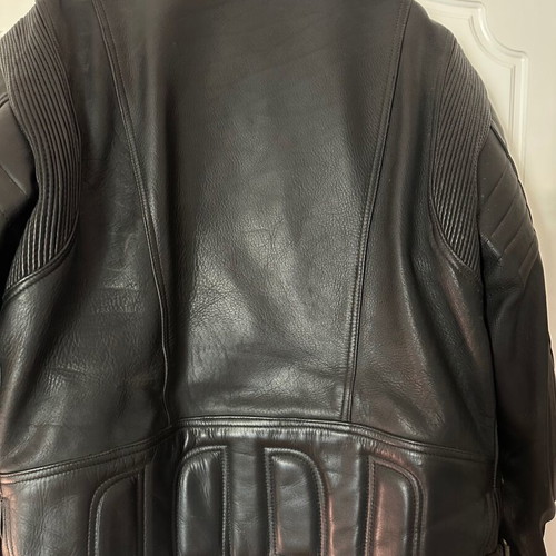 W. Krawehl Leather Motorcycle Jacket like new, size 54, black