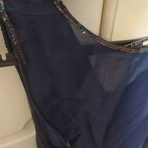 Prince Oliver women's sleeveless top blue used with sequins