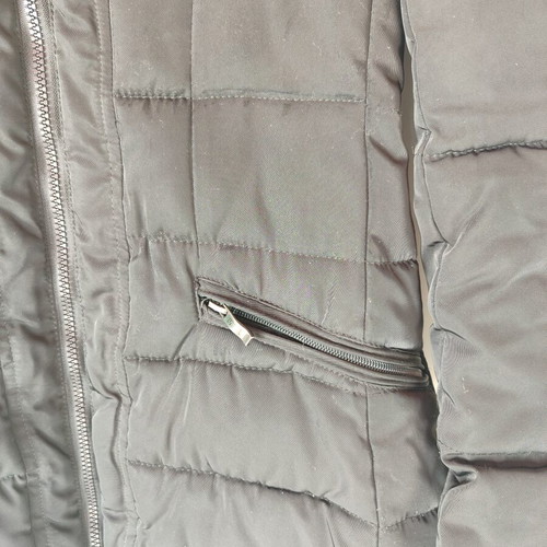 Puffer winter jacket black used, size M