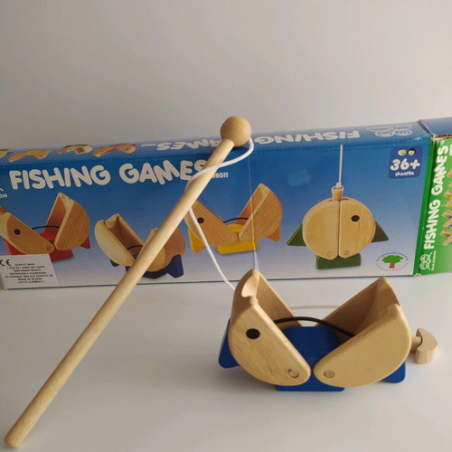 Wooden fishing game like new, baby and kids toy