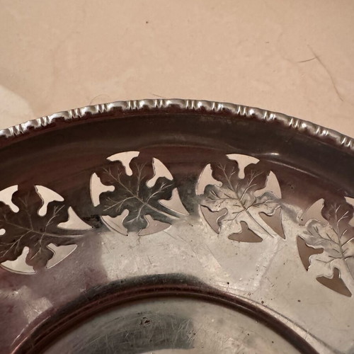 Metal tray basket like new, diameter 23 cm