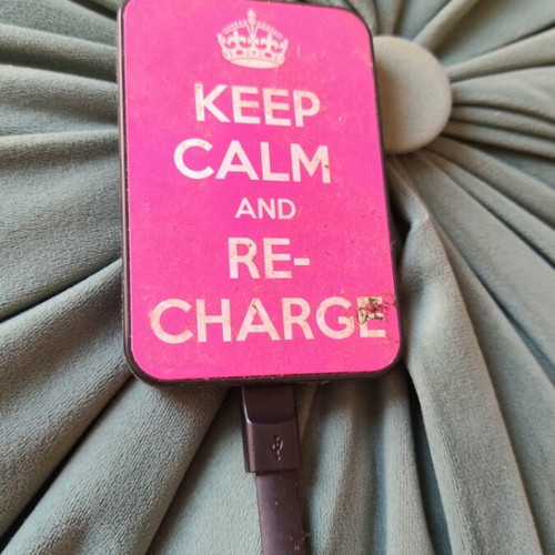Power Bank charger used with cable