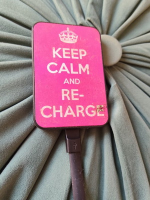 Power Bank charger used with cable