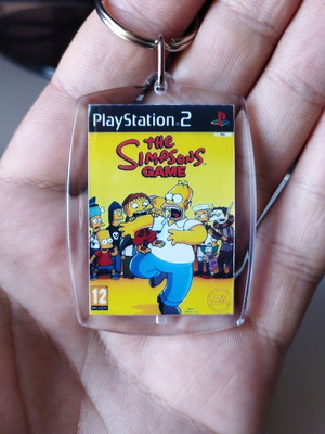 The Simpsons Game PS2 acrylic keychain