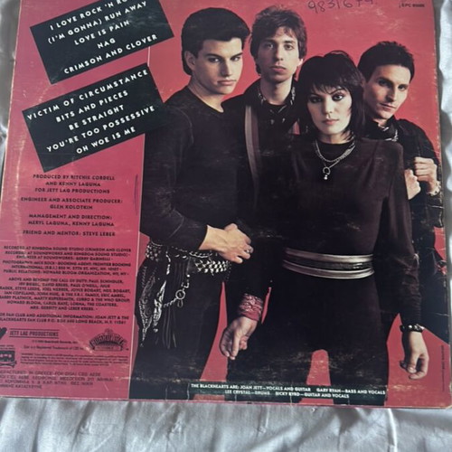 Joan Jett and the Blackhearts I Love Rock-n-Roll vinyl record used