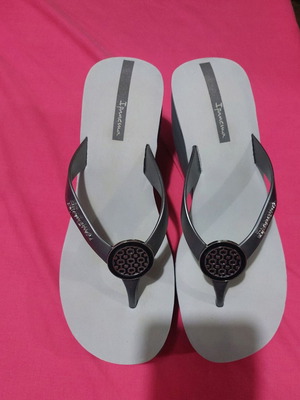 Ipanema Platform Sandals Grey Like New Size 40