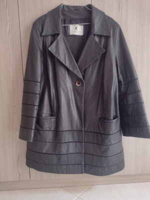 Luciapelle women's genuine leather jacket like new, black, XXL