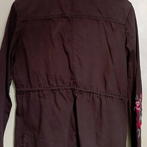 Clockhouse khaki jacket medium like new with waist drawstring