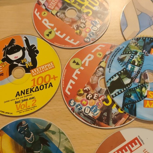 CDs used, pack of 10 from Free magazine