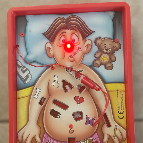 The Little Doctors board game used Hasbro