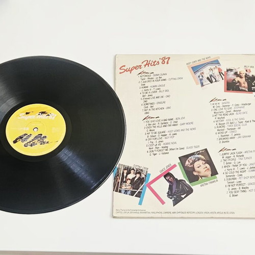 Super Hits '87 double vinyl LP used, Greek edition