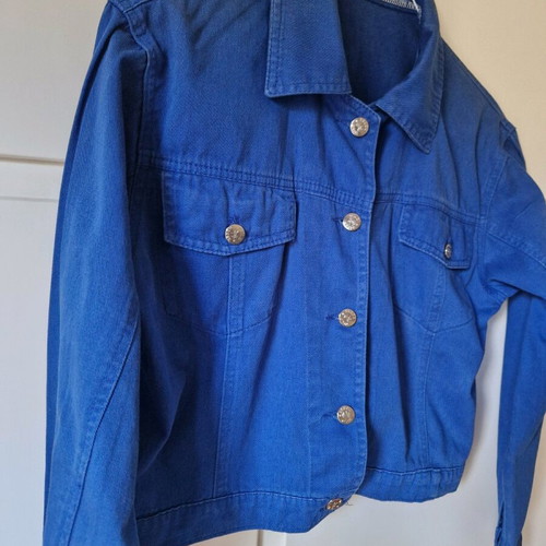 Blue denim jacket like new, no Small-Medium