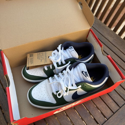 Nike Dunk Low shoes new, blue and green, size 43