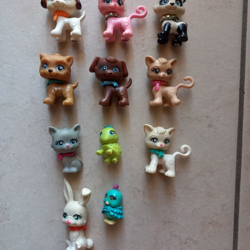 Sparklin Pet Polly Pocket figures like new