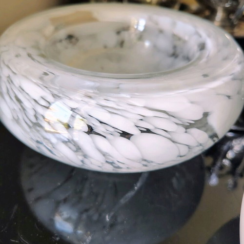 Costa Boda blown glass ashtrays like new, set of two