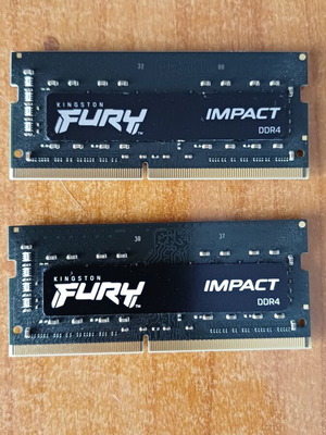 Kingston Fury Impact DDR4 32GB RAM 2x16GB modules 3200MHz for laptop