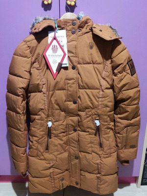 Marikoo women's winter jacket XS brown new