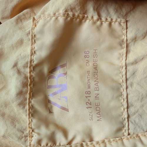 Zara baby jacket used, 12-18 months, bright yellow